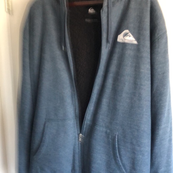 Mens QuickSilver full zip hoodie - Picture 2 of 3
